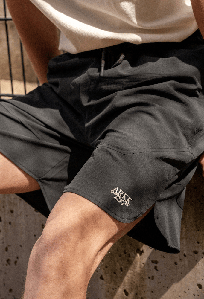 ARKK Apparel ARKK Essential Tech Shorts | Black White Shorts